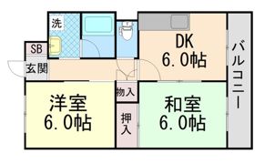 万代マンションⅡの間取り画像