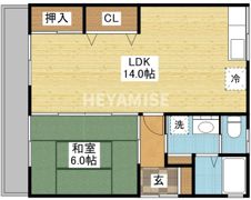 濱田アパートCの間取り画像