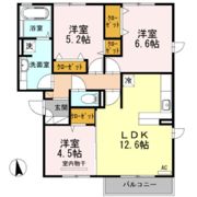セジュールモダンB棟の間取り画像