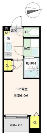 リバーライト梅島の間取り画像