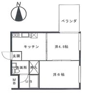 ハイツウエストンの間取り画像