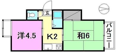 メゾン・ビッグ 1の間取り画像