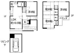 興戸塚ノ本貸家の間取り画像