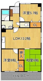 珪州館IIの間取り画像