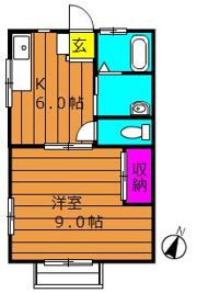 コーポ大高 Cの間取り画像