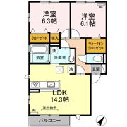アムール F棟の間取り画像