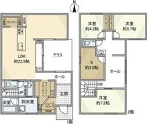横根町石丸戸建の間取り画像