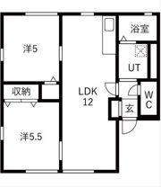 ヴィラ相生Cの間取り画像