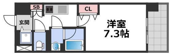 スプランディッド天王寺IIIの間取り画像