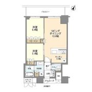 ジオタワー大阪十三の間取り画像