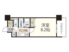 グラビスコート舟入中町の間取り画像