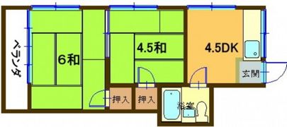メゾンひばりの間取り画像