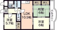 吉岡マンションの間取り画像