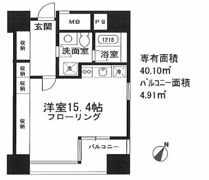 アクアキューブ銀座東の間取り画像