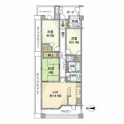 ヒルズ元住吉の間取り画像