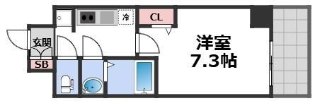 ソルテラスOSAKA MID EAST クレアストの間取り画像