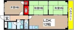 コーポ焼山の間取り画像