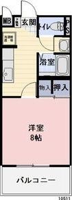 キャッスル牧Bの間取り画像