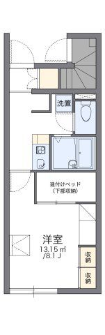 レオパレスカマン セジュールの間取り画像