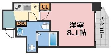 エグゼ堺筋本町の間取り画像
