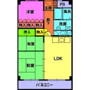 カクタスパークハイツの間取り画像