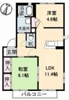 エンジェルハイツ A棟の間取り画像