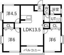 アイギハイツの間取り画像