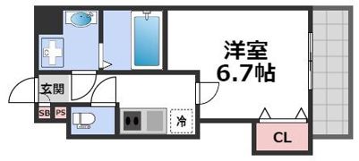 Luxe田辺の間取り画像