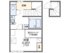 レオパレスフラッツインの間取り画像