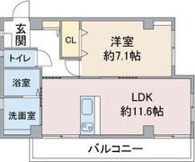 ユタカマンションの間取り画像