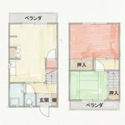 寝屋川市長栄寺町戸建ての間取り画像
