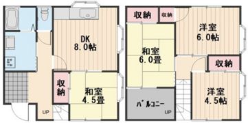 メゾネット花尻の間取り画像