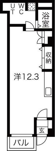 北通ハイツの間取り画像