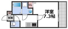 ラパンジール四天王寺東の間取り画像