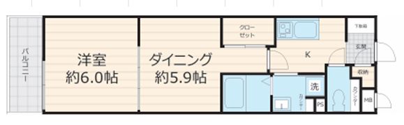 フォセット幡ヶ谷の間取り画像