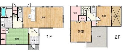 三吉町晴戸建の間取り画像