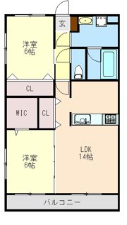 ガーデンヒルズ城南10の間取り画像