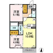 パークフラッツ多賀城の間取り画像