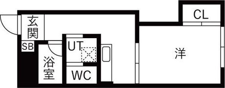 マンション植田の間取り画像