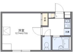 レオパレス中里の間取り画像