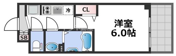 プレサンス難波マジョリティの間取り画像