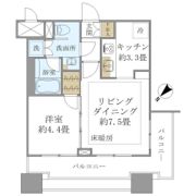 グラーサ白金高輪の間取り画像