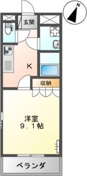 bienvivre楡木Ⅱの間取り画像