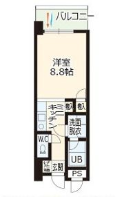 パークハイムうつぼの間取り画像