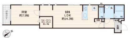 エリタージュ品川の間取り画像