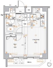PREMIUM CUBE 品川戸越の間取り画像