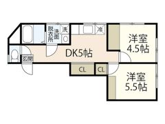 小中ビルの間取り画像