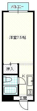 コーポすずらんの間取り画像