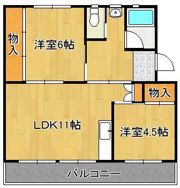 ビレッジハウス直方 3号棟の間取り画像