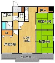ラフィーネ戸畑の間取り画像